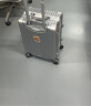 皮尔卡丹铝框行李箱男轻音万向轮密码箱旅行拉杆箱女20英寸登机皮箱子 实拍图