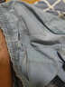 佐优品夏季牛仔裤男直筒宽松潮牌百搭潮流休闲长裤子男九分阔腿裤 浅蓝色 2XL 实拍图