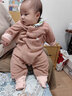 童泰（TONGTAI）婴儿连体衣秋冬季宝宝衣服休闲外出满月百天哈衣摇粒绒爬服 粉色 73cm 实拍图