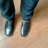 固踏劳保鞋厨师鞋男防滑防水防油厨房鞋工作鞋时尚耐磨透气酒店厨工鞋 黑色 39码 实拍图