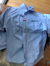 功夫蚂蚁男童纯棉衬衫儿童长袖衬衣中大童百搭春秋打底衫男孩刺绣开衫上衣 蓝色长袖衬衫 150 实拍图