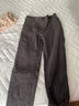 无印良品 MUJI 女式 弹力灯芯绒 锥形裤 BEE01C0A 烟熏蓝色 S 实拍图