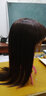 恒发假发女自然全头套长发长直发中长发逼真时尚女士真发齐刘海式 板栗色+发网发卡 长发 实拍图