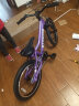 ETOKIDS出口日本轻便儿童自行车男女少儿童减震5-10岁小学生山地车学生车 紫色绚 18寸 紫色 实拍图