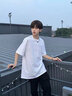 回力纯棉短袖男t恤夏季青少年重磅内搭半截袖体恤情侣百搭大码男士t恤 白色(h留白签胸标) L /175(建议120斤-140斤左右) 实拍图