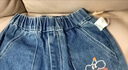 棉花堂【潮酷有型】女童牛仔裤秋季新款男童休闲裤中大童宽松舒适软牛仔 牛仔蓝 120 56 实拍图
