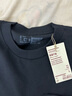 MUJI MUJI  男式凉感双层编织宽版T恤短袖打底衫男装夏季AB07CC4S 黑色 L 175/100A 实拍图