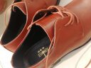 蜻蜓牌男士皮鞋牛皮商务正装休闲青年尖头鞋增高英伦增高系带男鞋 棕色 39 实拍图