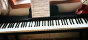 海蒂诗电钢琴便携式88键重锤初学者儿童电子钢琴成人专业电钢考级幼儿 B-101黑色-力度单踏-实木琴腿 实拍图