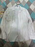 罗蒙免烫衬衣男士无痕冰丝长袖衬衫纯色商务休闲弹力打底爸爸上衣男装 实拍图