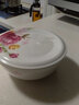 后海微波炉专用碗陶瓷带盖保鲜饭盒泡面碗蒸蛋碗骨瓷汤碗大号饭碗家用 盛世牡丹 6英寸1000ML【可微波】 实拍图