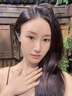 江颜正品D色莫桑钻戒指1克拉纯银情侣对戒一对闭口求婚结婚戒指送女友 【六芒星】1克拉钻戒 默认发开口，要闭口拍下留言尺码 实拍图
