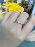 钻石世家 星空系列18K金钻戒玫瑰金戒指简约风可叠戴  生日纪念日礼物 女士13号 实拍图
