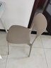 和大人餐椅家用塑料椅子现代简约餐厅饭桌靠背休闲椅北欧洽谈接待餐桌椅 LGF版卡其色 加强加厚破损必赔 实拍图