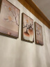 良木梵高向日癸挂画客厅装饰画沙发背景墙三联壁画现代简约高级感大气 W3-森林麋鹿（新款） 43*63cm(棕木框 布艺画) 实拍图