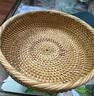 越南手工藤编水果篮竹编收纳筐托盘客厅家用馒头筐圆形客厅水果盘 圆形水果篮小号20*6cm 实拍图