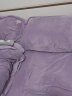 博洋（BEYOND）家纺法兰绒四件套加厚珊瑚绒保暖套件冬季绒被套床单双人加大床品 【加厚保暖绒】心语银杏（紫） 1.8米床(被套220*240厘米) 实拍图