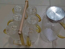 梵卡奇（FANKAQI）耐高温高档玻璃水杯水具家庭家用凉水壶冷水壶大容量家用套装 水杯6只+沥水盘+杯架+壶【简装】 2000ml 实拍图