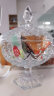 青苹果 欧式玻璃糖缸糖果罐储物罐水果果盘果斗6.3英寸 实拍图
