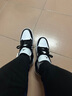 耐克乔丹女子轻便AJ1板鞋冬季平底低帮刺绣运动鞋JORDAN DC0774 101白色/黑/白色 40 实拍图