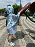 ibaby沙滩防晒衣 夏季女男童外套防晒服轻薄防紫外线亲子印花防晒C【 【儿童防晒】繁花莺语（120码） 实拍图