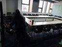 匠居士辅导班条桌折叠培训桌会议翻板桌带轮培训机构桌椅课桌学校书桌 白色1200*400*750 实拍图
