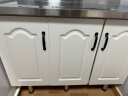贝柚 厨房灶台柜一体柜组合家用储物碗柜整体不锈钢简易柜子经济型 100cm平面(可选90cm) 实拍图