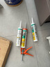 瓦克（WACKER） SN防霉玻璃胶醇型台盆水槽马桶防水密封胶门窗结构胶厨卫封边胶 SN 3倍0级防霉胶 白色3支 实拍图
