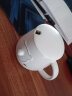 传旗陶瓷马克杯450ml带盖带勺牛奶杯子咖啡杯情侣杯浮雕熊猫白 实拍图
