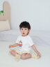 幼歌（YOUGE）婴幼儿2024新款卡通短袖t恤夏季流行宽松圆领儿童上衣 白色（60-90肩开扣） 80cm 晒单实拍图