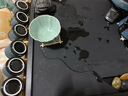 正扬如意自动茶具套装家用懒人石磨泡茶器网红高档陶瓷茶壶茶杯礼盒装 蓝金(如意)8杯+道罐洗+杯洗 实拍图
