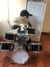 俏娃宝贝（QIAO WA BAO BEI） 儿童玩具架子鼓初学者爵士鼓音乐玩具打击乐器男宝宝男孩礼物 玩乐7鼓2镲带地鼓1-4岁-黑色 实拍图
