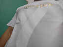 卡宾凉感索罗那T恤24夏高周波烫印LOGO晕染 漂白色02 50  实拍图