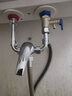 耐发全铜电热水器混水阀明装开关冷热混合阀U型出水龙头淋浴通用配件 合金混水阀套装+带钩铝座铝手喷 实拍图