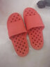 惠夫人 凉拖鞋男女夏天防滑室内鞋洗澡简约大码浴室居家夏季拖鞋情侣 麻花漏水 桔色 40-41码(适合39-40码穿) 实拍图