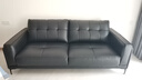 顾家家居（KUKA）轻复古简约大坐深真皮沙发客厅1165 三人位 魅影黑    实拍图