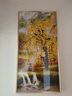 轩棠树 玄关装饰画竖版走廊过道壁画新中式风景挂画入户客厅楼梯墙画 流水生财01款 50*100cm(晶瓷画+铝合金框) 实拍图