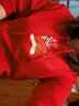 八戒别闹中国风卫衣男国风衣服情侣装秋冬款连帽脸谱中国风 红色 薄款帽衫0942 XL  174-180CM  140-160斤 实拍图