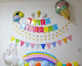多美忆 生日场景布置女孩生日气球装饰儿童周岁生日道具小仙女拉旗3条装 实拍图