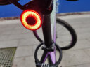 洛克兄弟（ROCKBROS）自行车尾灯USB充电骑行安全夜骑车灯警示灯公路山地车尾灯配件 智能感应续航更长 Q5(座弓款 type-c充电) 实拍图