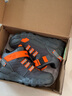 Skechers斯凯奇岚霖系列儿童棉鞋男童冬鞋耐磨大童加绒运动鞋405230L 炭灰色/橘色/CCOR 32 实拍图