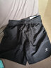 特步运动短裤女夏季薄款冰丝感透气速干五分休闲裤宽松显瘦健身跑步裤 黑色/拉链口袋 M /170 实拍图