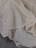 范思蓝恩23FS12439法式V领短袖衬衫女设计感小众夏季荷叶边上衣 米色 XL 晒单实拍图