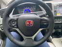 奥迈尔 本田十代思域手缝真皮方向盘套 CRV 冠道思铂睿URV凌派杰德雅阁奥德赛艾力绅汽车改装把套 黑皮黑线 实拍图