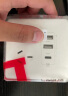 德力西(DELIXI)开关插座面板 CD821系列 二位USB五孔插座 时尚白大板 实拍图
