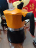 Mongdio 摩卡壶 摩卡咖啡壶煮咖啡壶家用意式咖啡机 150ml（1-3人份）+电炉+滤纸 实拍图