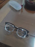 景律诗男女同款痞帅半框近视眼镜可配有度数镜片平光防蓝光眼睛斯文男潮 黑银 1.56非球/左右600度 实拍图
