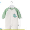 舒贝怡婴儿衣服新生儿连体衣保暖男女童可爱爬服宝宝哈衣新秋款 绿73CM 实拍图