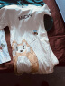 猫人（MiiOW）【防螨抗菌纯棉】女士睡裙睡衣女可爱猫人印花家居服米色M 实拍图