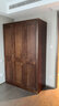一木 实木衣柜 新中式 胡桃木 衣橱 大衣柜卧室 柜子 两门2# 实拍图